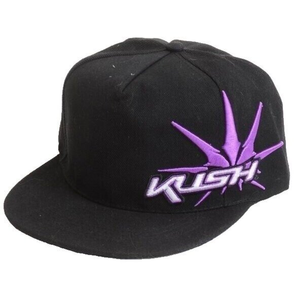 KUSH Other - NEW KUSH Snapback Rasta Purple Black Cap Baseball Hat Adjustable Hat NEW